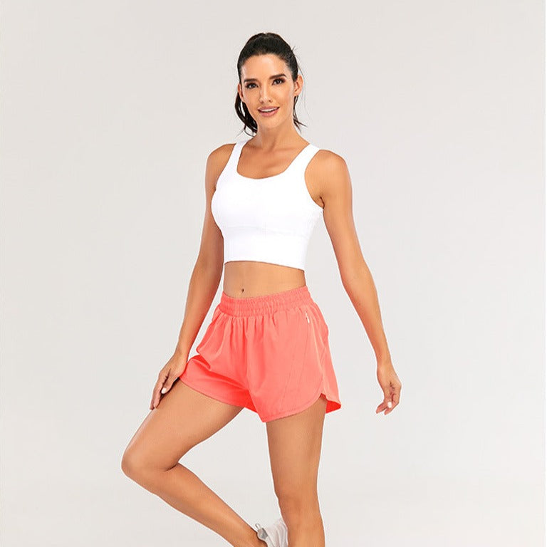 Se Nordic-wellness Fitness Shorts - Coral Pink - L hos Nordic-wellness