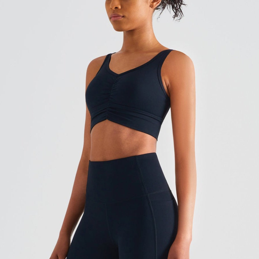 Billede af Nordic-wellness Scrunch Sports-BH - Midnight Black - L