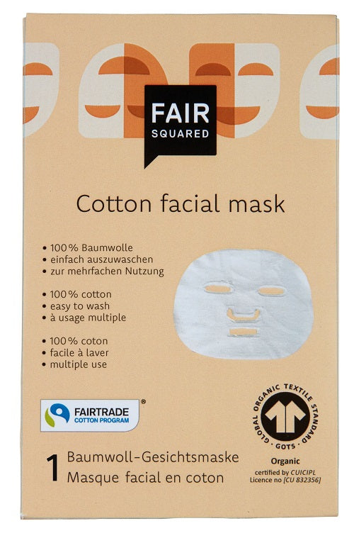 Fair squared- Genanvendelig økologisk sheet maske- zero waste