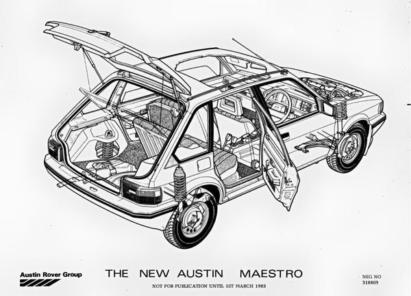 Austin Maestro Launch Picture 1983 - Oxford Diecast Blog from Taff