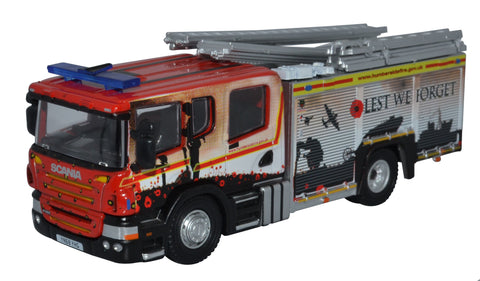 76SFE011  Oxford Diecast Remembrance Sunday 2020 Scania CP31 Pump Ladder