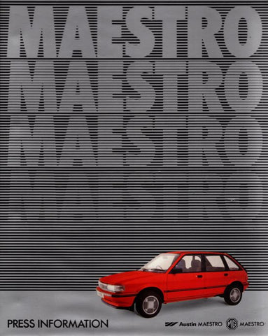 Austin Rover Group Maestro Launch Catalogue