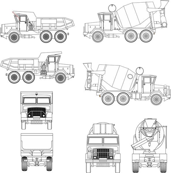 Oxford Diecast Line Drawings of 1:76 Scale Model