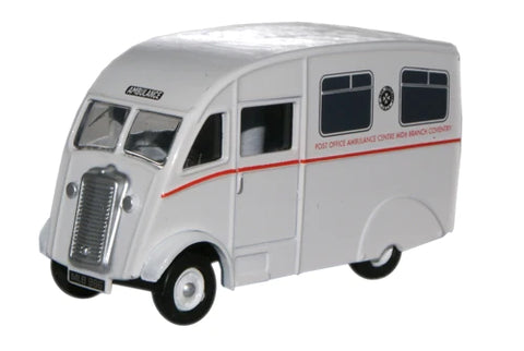 Oxford Diecast Post Office Coventry Commer Q25 Ambulance - 1-76 Scale