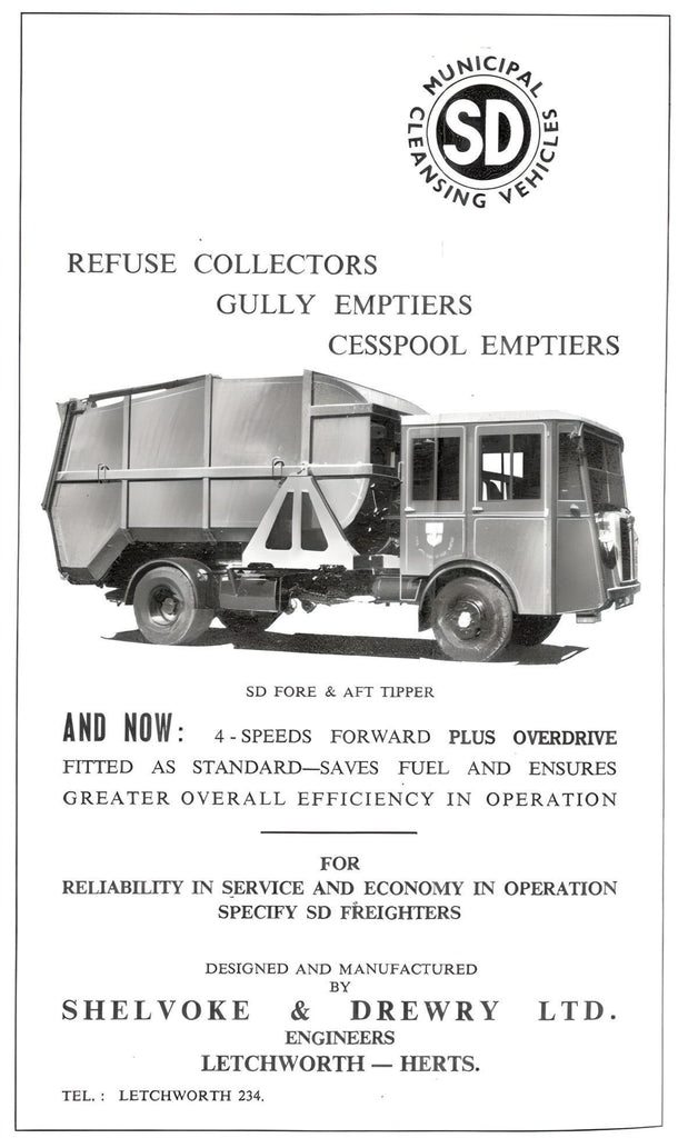 Shelvoke Advert Oxford Diecast 1:76 Scale Dustcart