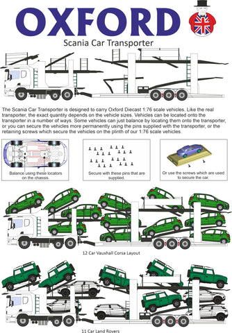 Instruction Leaflet Oxford Car Transporter.