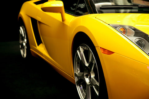 Lamborghini model car yellow