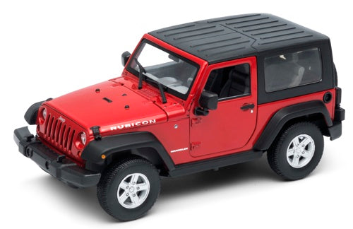 Welly Jeep Wrangler Rubicon - Soft Top Red — Oxford Diecast
