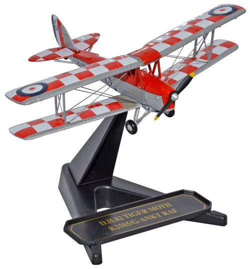 RAF Tiger Moth De Havilland 1:72 Model Aircraft Oxford Diecast