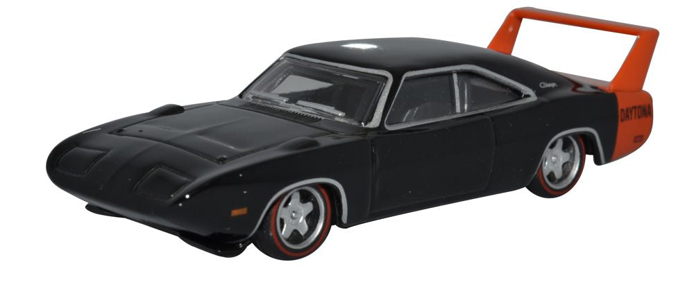 OXFORD DIECAST 1:87 Scale Dodge Charger Daytona 1969 Black — Oxford Diecast