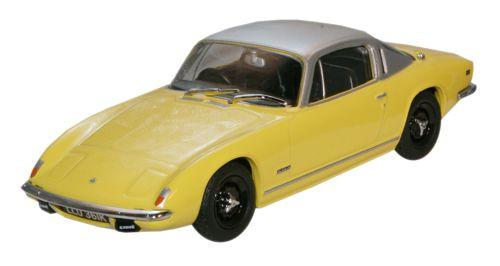 Oxford Diecast Lotus Elan Plus 2 Yellow/Silver - 1:76 Scale