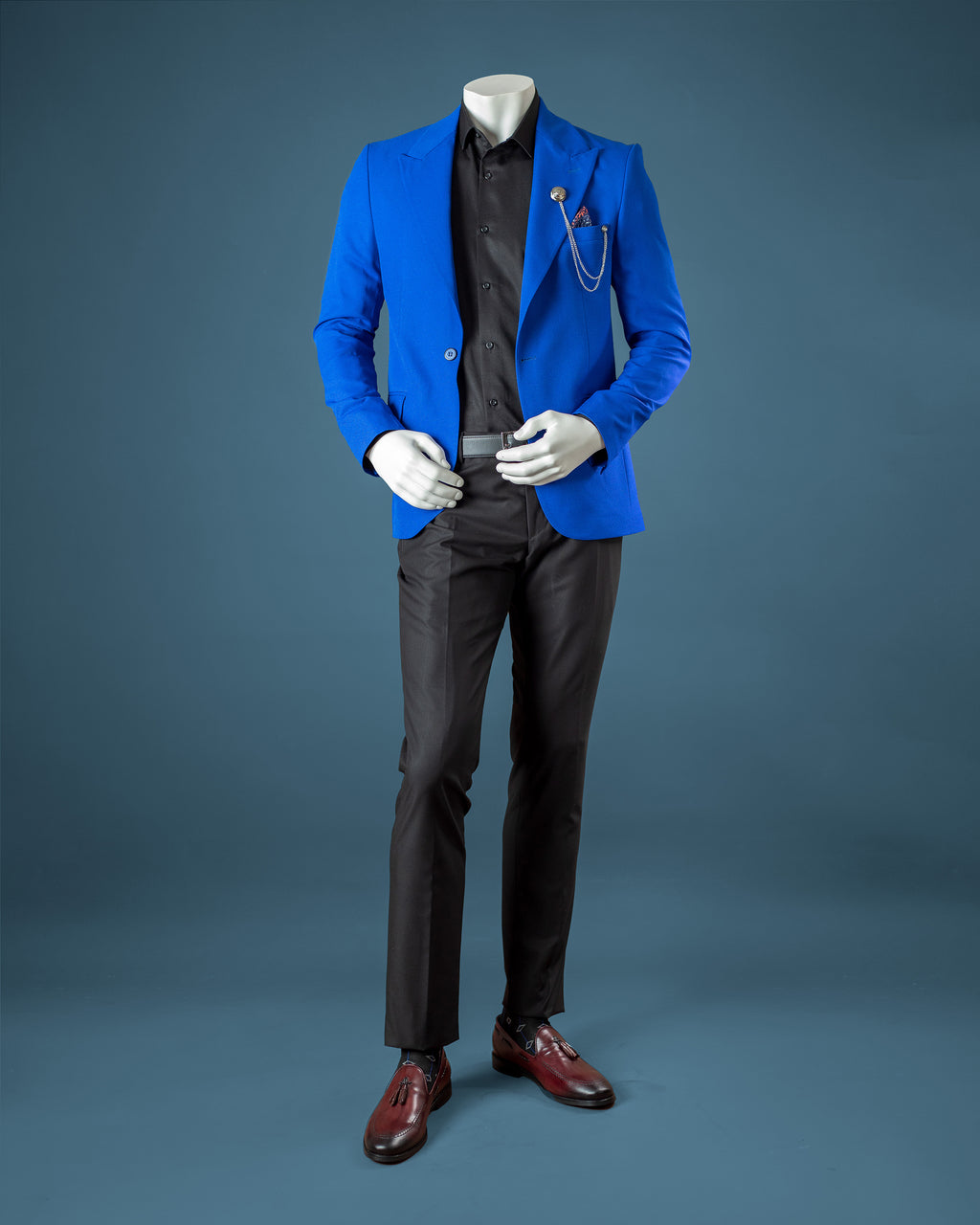 2-Piece Royal Blue Slim Fit Suit – House of Gentlemen BW