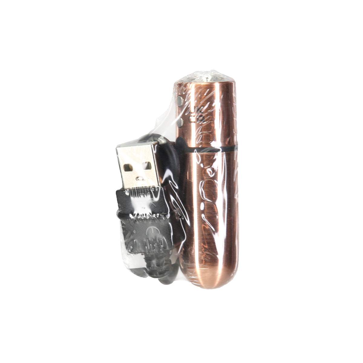 PowerBullet First Class Rechargeable Mini Bullet Vibrator With Crystal  Button & Key Chain Pouch - Rose Gold