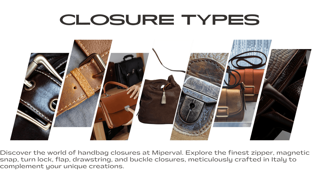 Handbags closure types by Miperval