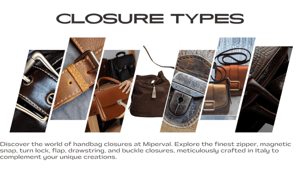 Handbag closure types by Miperval