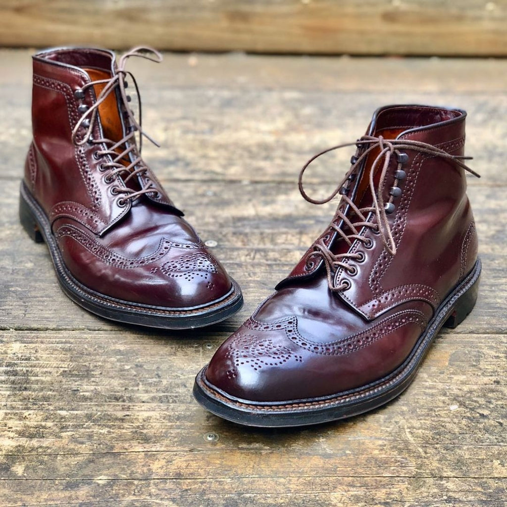 Alden GMTO: Wingtip boot in Color 8 Cordovan – Shoes of Stefan