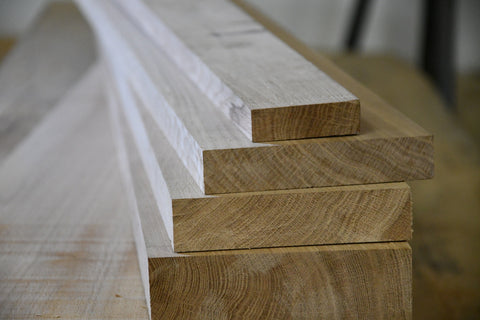 Solid oak planks