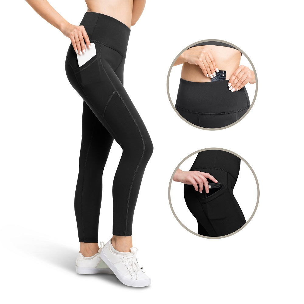 Women's High Waist Squat Proof Yoga Leggings w/ 3 Pockets | 28