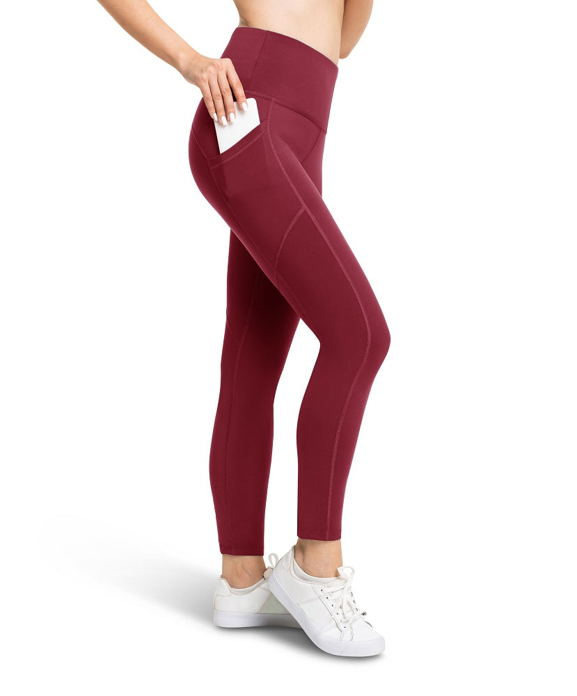 Jyeity Lots Of Styles And Prints, High Waist High Elasticity Yoga Pants  With Pockets, Workout Running Yoga Leggings For Women Women Pants Dressy  Casual Wine Size XL(US:10) 
