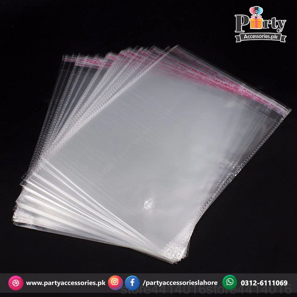 clear plastic wrapping bags