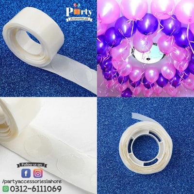 Super sticky Balloon glue 100 dots roll, Self Adhesive craft glue for  scrapbook or party Balloon decoration, PartyAccessories.pk