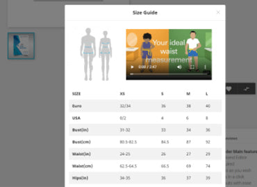 Leo Size Chart Module