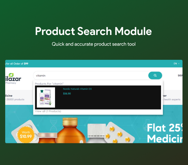 Quick product search tool