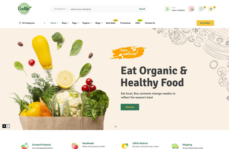 Leo Foodvegan - Organic Food & Supermarket Prestashop Theme