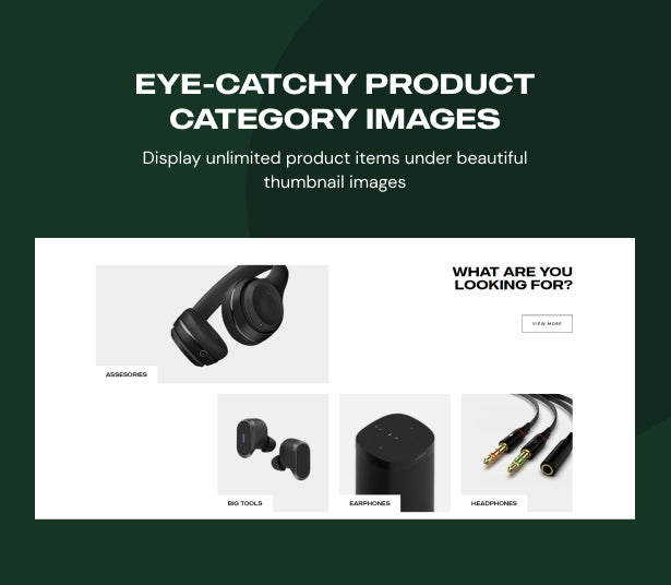 Eye-catchy product category images