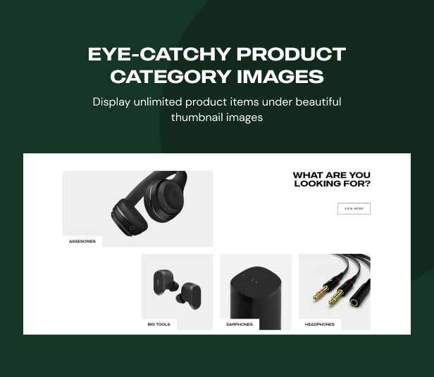 Eye-catchy product category images