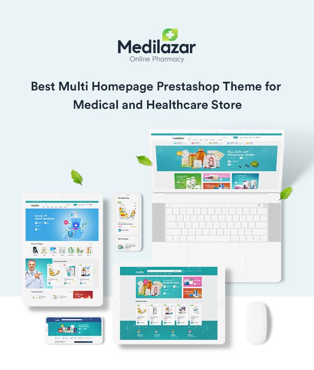 Leo Medilazar Best Multi Homepage Prestashop Theme for Medical and Healthcare Store