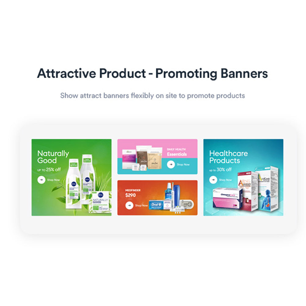 Attractive Product - Promoting BannersShow attract banners flexibly on site to promote products