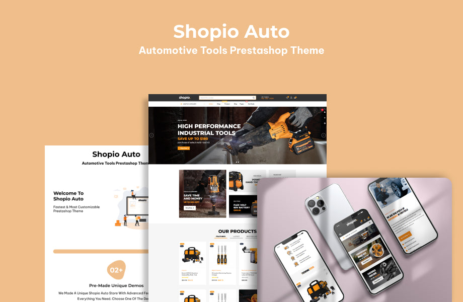 Leo Shopio Auto - Automotive Tools Prestashop Theme
