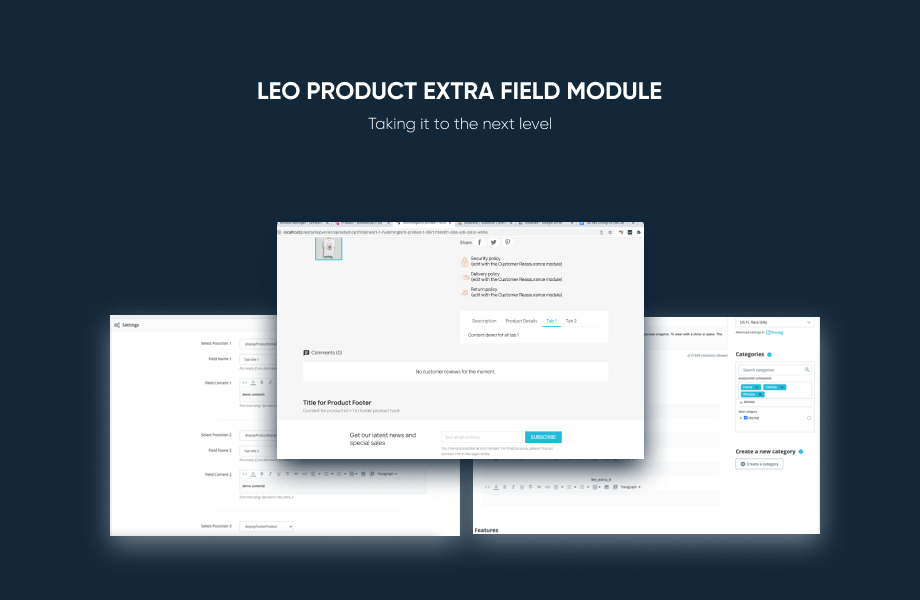 Leo Product Extra Field Module