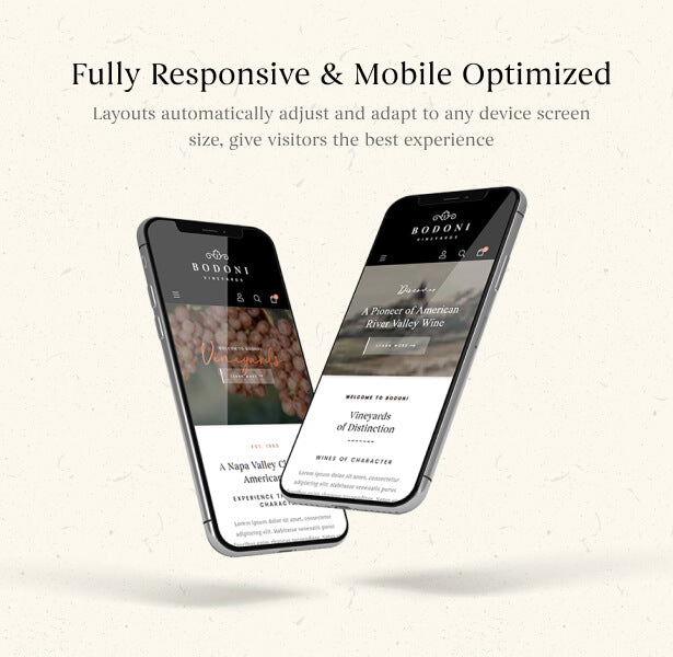 Fully Responsive & Mobile Optimized