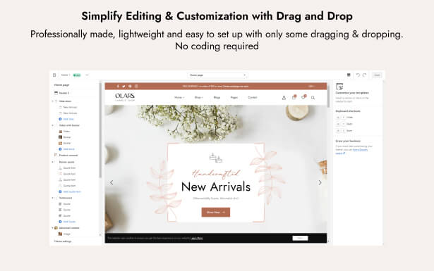 Simplify Editing & Customization with Drag and Drop