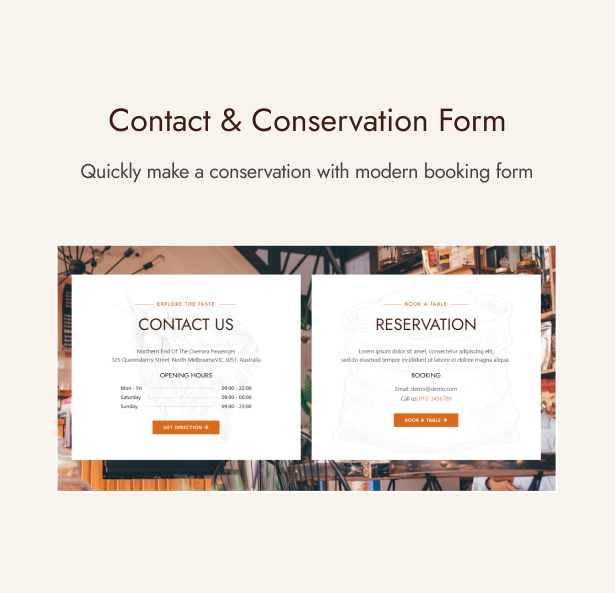 Contact & Conservation Form