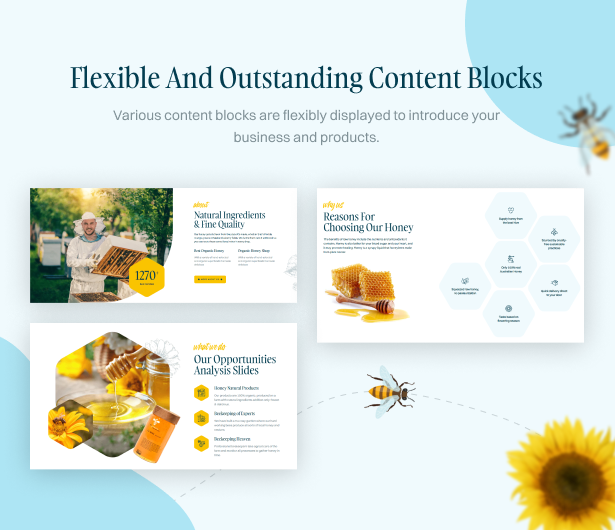 Flexible and outstanding content blocks