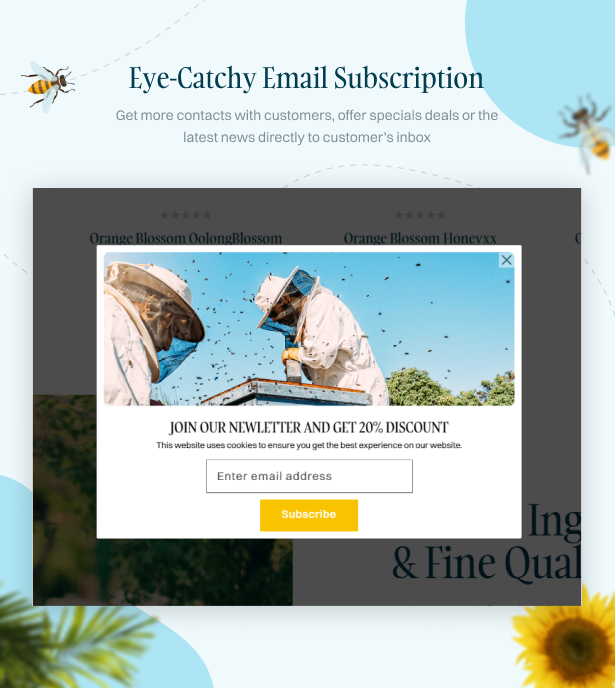 Eye-catchy Email Subscription