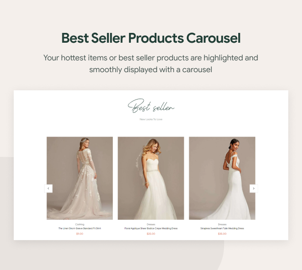 Best seller Products Carousel