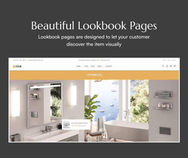 Beautiful lookbook pages 