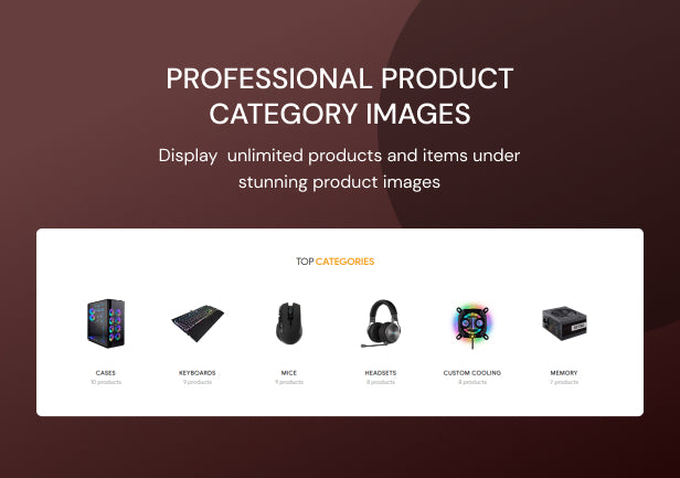 Professional product category images