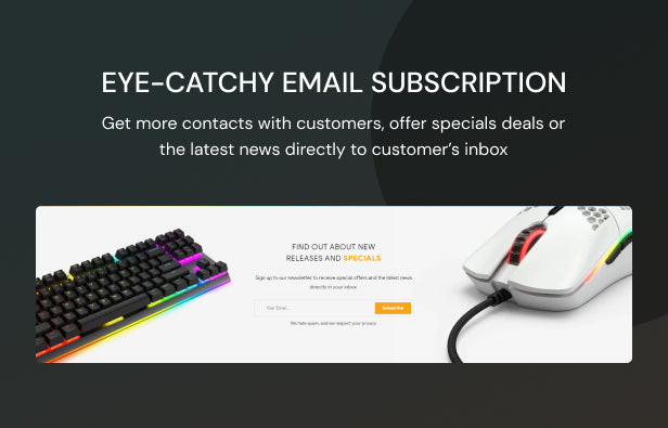 Eye-catchy Email Subscription