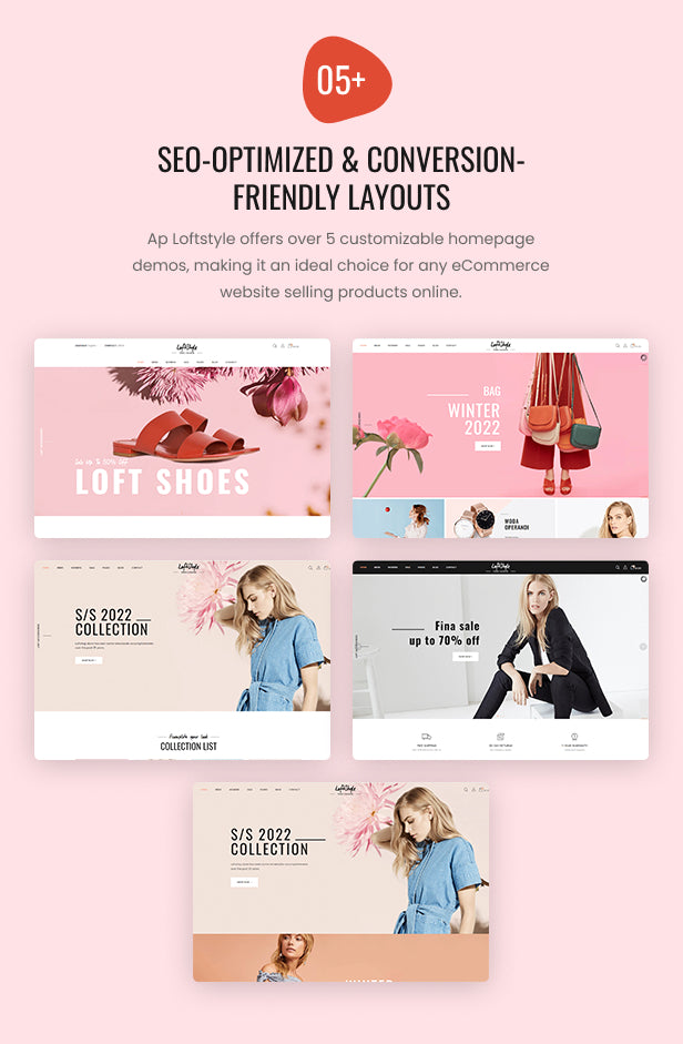 05+ SEO-optimized & Conversion-friendly Layouts