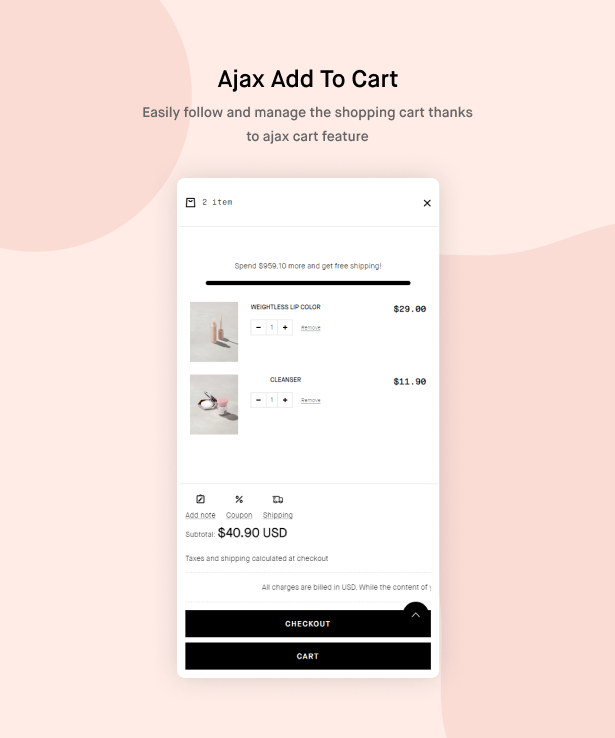 Ajax add to cart