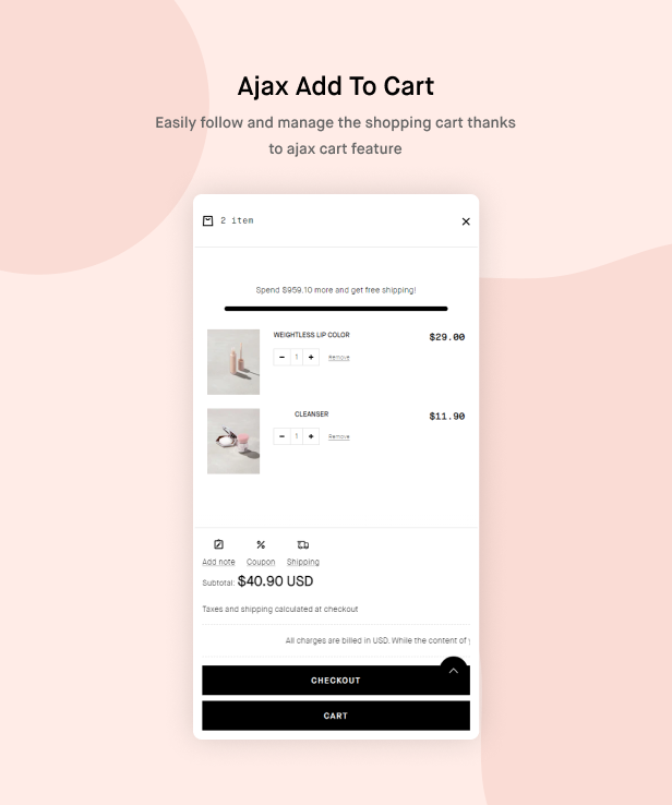 Ajax add to cart