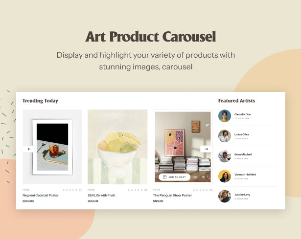 Art Product Carousel