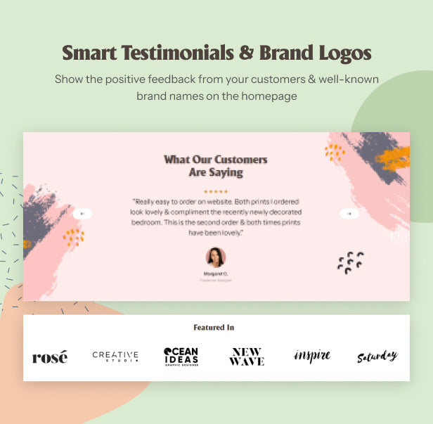 Smart Testimonials & Brand Logos 