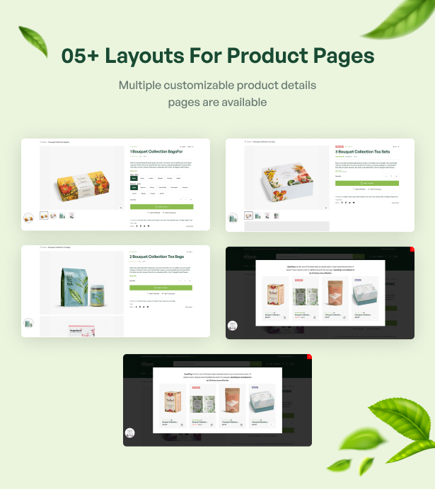 05+ layouts for product pages