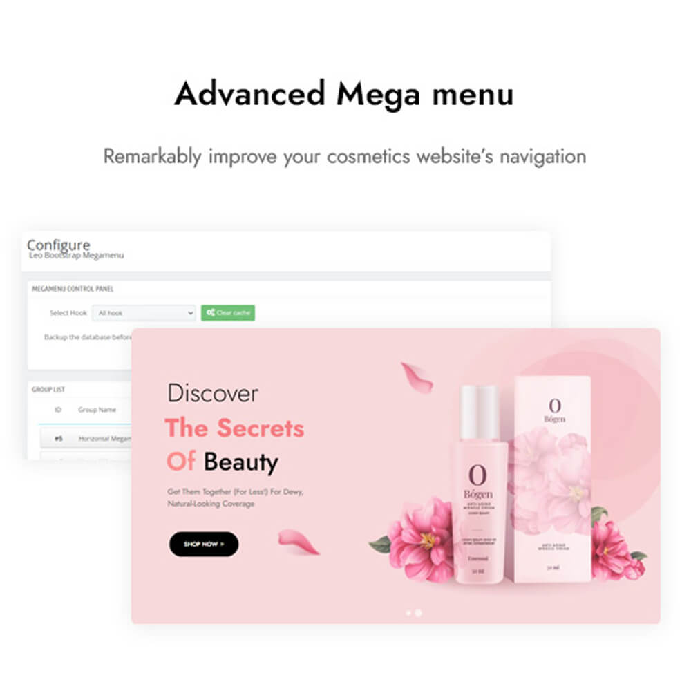 Advanced Mega menu Remarkably improve your cosmetics website’s navigation